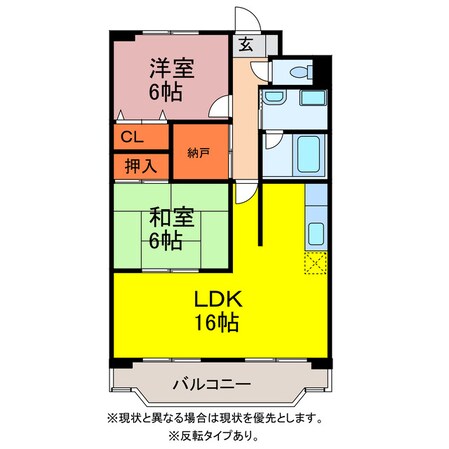 フロールⅠの物件間取画像